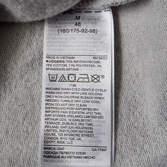 Gap Maternity Nursing Snap‑Button Sweatshirt Women’s Medium Gray Pullover - Picture 3 of 7